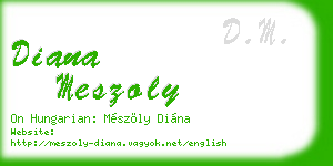 diana meszoly business card